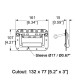 Heavy Duty Medium Recessed Handle
